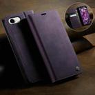 For iPhone 16e CaseMe 033 Calf Leather Lining Microfibre RFID Blocking Phone Case(Purple) - 3