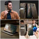For iPhone 15 Plus CaseMe 033 Calf Leather Lining Microfibre RFID Blocking Phone Case(Coffee) - 4