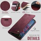 For iPhone 15 Plus CaseMe 033 Calf Leather Lining Microfibre RFID Blocking Phone Case(Red) - 5
