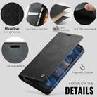 For iPhone 14 Pro Max CaseMe 033 Calf Leather Lining Microfibre RFID Blocking Phone Case(Black) - 5