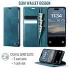 For iPhone 14 Pro Max CaseMe 033 Calf Leather Lining Microfibre RFID Blocking Phone Case(Green) - 2