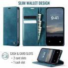 For iPhone 12 / 12 Pro CaseMe 033 Calf Leather Lining Microfibre RFID Blocking Phone Case(Green) - 2