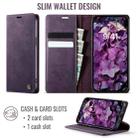 For iPhone 12 / 12 Pro CaseMe 033 Calf Leather Lining Microfibre RFID Blocking Phone Case(Purple) - 2
