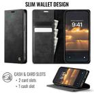 For iPhone 12 mini CaseMe 033 Calf Leather Lining Microfibre RFID Blocking Phone Case(Black) - 2