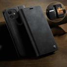 For iPhone 12 mini CaseMe 033 Calf Leather Lining Microfibre RFID Blocking Phone Case(Black) - 3