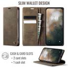 For iPhone 12 mini CaseMe 033 Calf Leather Lining Microfibre RFID Blocking Phone Case(Coffee) - 2