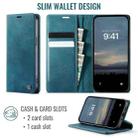 For iPhone 12 mini CaseMe 033 Calf Leather Lining Microfibre RFID Blocking Phone Case(Green) - 2