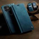 For iPhone 12 mini CaseMe 033 Calf Leather Lining Microfibre RFID Blocking Phone Case(Green) - 3