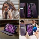 For iPhone 12 mini CaseMe 033 Calf Leather Lining Microfibre RFID Blocking Phone Case(Purple) - 4