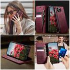 For iPhone 12 Pro Max CaseMe 033 Calf Leather Lining Microfibre RFID Blocking Phone Case(Red) - 4
