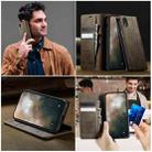 For iPhone XR CaseMe 033 Calf Leather Lining Microfibre RFID Blocking Phone Case(Coffee) - 4