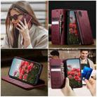 For iPhone XR CaseMe 033 Calf Leather Lining Microfibre RFID Blocking Phone Case(Red) - 4