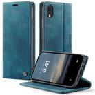 For iPhone XR CaseMe 033 Calf Leather Lining Microfibre RFID Blocking Phone Case(Green) - 1