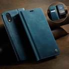 For iPhone XR CaseMe 033 Calf Leather Lining Microfibre RFID Blocking Phone Case(Green) - 3