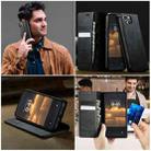 For iPhone 13 mini CaseMe 033 Calf Leather Lining Microfibre RFID Blocking Phone Case(Black) - 4