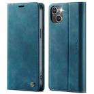 For iPhone 13 mini CaseMe 033 Calf Leather Lining Microfibre RFID Blocking Phone Case(Green) - 1