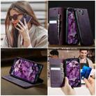 For iPhone 13 mini CaseMe 033 Calf Leather Lining Microfibre RFID Blocking Phone Case(Purple) - 4