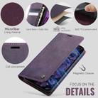 For iPhone 13 CaseMe 033 Calf Leather Lining Microfibre RFID Blocking Phone Case(Purple) - 5