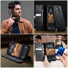 For iPhone 13 Pro CaseMe 033 Calf Leather Lining Microfibre RFID Blocking Phone Case(Black) - 4