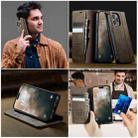 For iPhone 13 Pro CaseMe 033 Calf Leather Lining Microfibre RFID Blocking Phone Case(Coffee) - 4