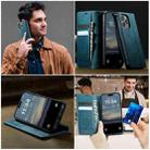 For iPhone 13 Pro CaseMe 033 Calf Leather Lining Microfibre RFID Blocking Phone Case(Green) - 4
