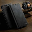 For iPhone SE 2022 / 8 / 7 CaseMe 033 Calf Leather Lining Microfibre RFID Blocking Phone Case(Black) - 3