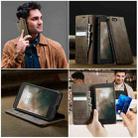 For iPhone SE 2022 / 8 / 7 CaseMe 033 Calf Leather Lining Microfibre RFID Blocking Phone Case(Coffee) - 4