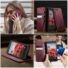 For iPhone SE 2022 / 8 / 7 CaseMe 033 Calf Leather Lining Microfibre RFID Blocking Phone Case(Red) - 4
