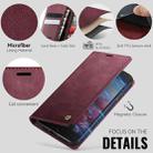 For iPhone SE 2022 / 8 / 7 CaseMe 033 Calf Leather Lining Microfibre RFID Blocking Phone Case(Red) - 5