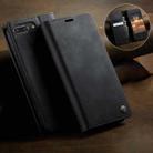 For iPhone 7 Plus / 8 Plus CaseMe 033 Calf Leather Lining Microfibre RFID Blocking Phone Case(Black) - 3