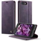 For iPhone 7 Plus / 8 Plus CaseMe 033 Calf Leather Lining Microfibre RFID Blocking Phone Case(Purple) - 1