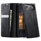 For iPhone 17 Air CaseMe 033 Calf Leather Lining Microfibre RFID Blocking Phone Case(Black) - 1