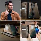 For Samsung Galaxy A12 5G CaseMe 033 Calf Leather Lining Microfibre RFID Blocking Phone Case(Coffee) - 4