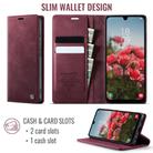 For Samsung Galaxy A12 5G CaseMe 033 Calf Leather Lining Microfibre RFID Blocking Phone Case(Red) - 2