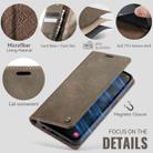 For Samsung Galaxy A15 CaseMe 033 Calf Leather Lining Microfibre RFID Blocking Phone Case(Coffee) - 5