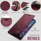 For Samsung Galaxy A15 CaseMe 033 Calf Leather Lining Microfibre RFID Blocking Phone Case(Red) - 5