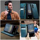 For Samsung Galaxy A15 CaseMe 033 Calf Leather Lining Microfibre RFID Blocking Phone Case(Green) - 4