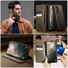 For Samsung Galaxy A16 5G CaseMe 033 Calf Leather Lining Microfibre RFID Blocking Phone Case(Coffee) - 4