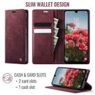 For Samsung Galaxy A16 5G CaseMe 033 Calf Leather Lining Microfibre RFID Blocking Phone Case(Red) - 2