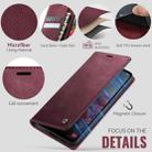 For Samsung Galaxy A16 5G CaseMe 033 Calf Leather Lining Microfibre RFID Blocking Phone Case(Red) - 5