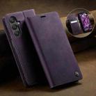 For Samsung Galaxy A16 5G CaseMe 033 Calf Leather Lining Microfibre RFID Blocking Phone Case(Purple) - 3
