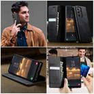 For Samsung Galaxy A23 / M23 CaseMe 033 Calf Leather Lining Microfibre RFID Blocking Phone Case(Black) - 4