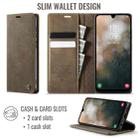 For Samsung Galaxy A23 / M23 CaseMe 033 Calf Leather Lining Microfibre RFID Blocking Phone Case(Coffee) - 2