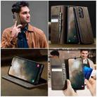 For Samsung Galaxy A23 / M23 CaseMe 033 Calf Leather Lining Microfibre RFID Blocking Phone Case(Coffee) - 4