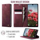 For Samsung Galaxy A23 / M23 CaseMe 033 Calf Leather Lining Microfibre RFID Blocking Phone Case(Red) - 2
