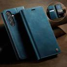 For Samsung Galaxy A24 4G CaseMe 033 Calf Leather Lining Microfibre RFID Blocking Phone Case(Green) - 3