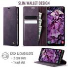 For Samsung Galaxy A24 4G CaseMe 033 Calf Leather Lining Microfibre RFID Blocking Phone Case(Purple) - 2