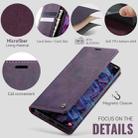 For Samsung Galaxy A24 4G CaseMe 033 Calf Leather Lining Microfibre RFID Blocking Phone Case(Purple) - 5
