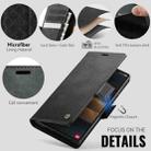 For Samsung Galaxy A33 5G CaseMe 033 Calf Leather Lining Microfibre RFID Blocking Phone Case(Black) - 5