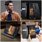 For Samsung Galaxy A34 5G CaseMe 033 Calf Leather Lining Microfibre RFID Blocking Phone Case(Black) - 4
